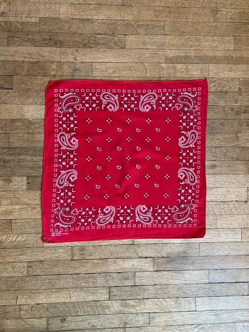 Paisley and Squares Bandana