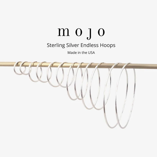 Athena Sterling Silver Endless Hoop Earrings