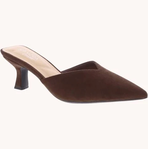 Pointed Toe Faux Suede Mule