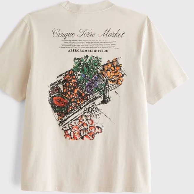 Men's Abercrombie & Fitch Vintage-Inspired Graphic Logo Tee