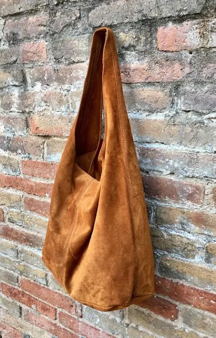 Genuine Leather Slouch Bag