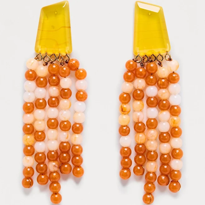Fashion Nova Women's Beaded Drop Earrings
