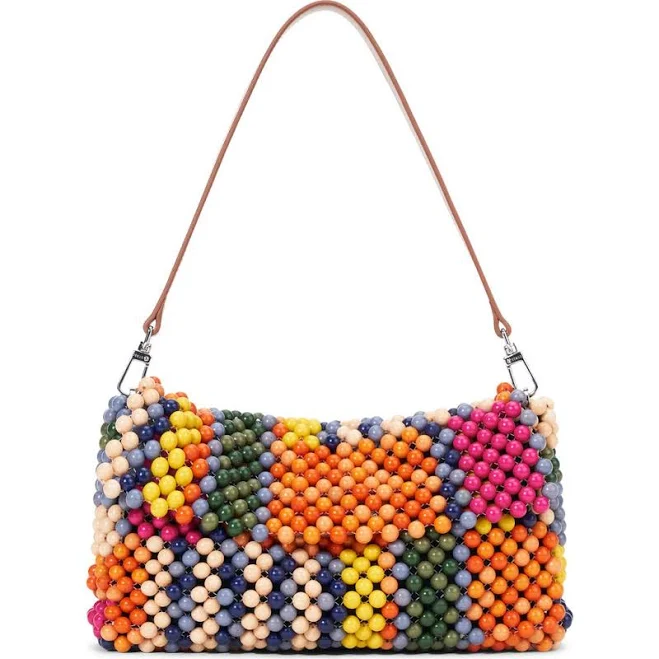 STAUD Timmy Beaded Shoulder Bag