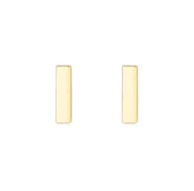 Stud Earrings Simple Gold Geometric Shapes Solid