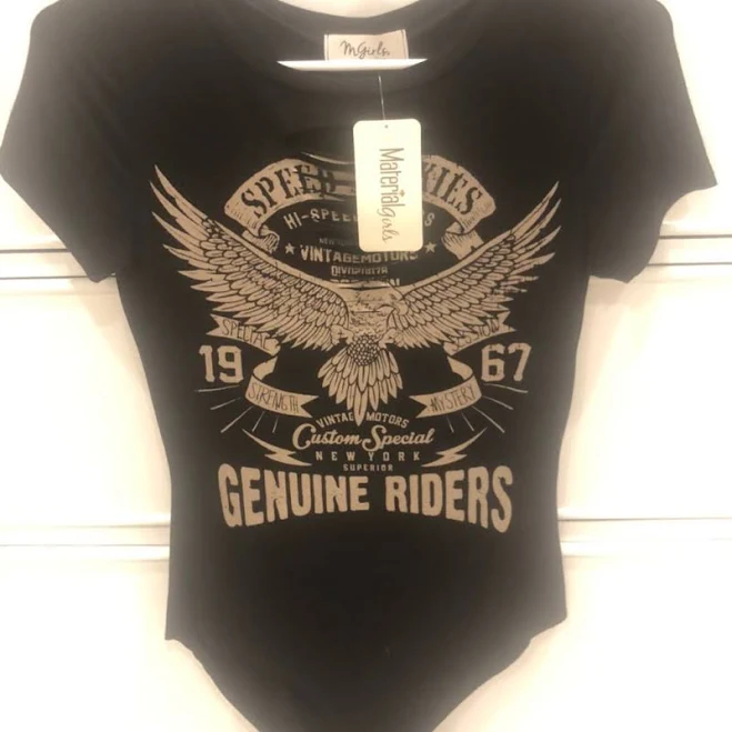 Womens Graphic Tee Bodysuit Nwt - New Women | Color: Black | Size: S