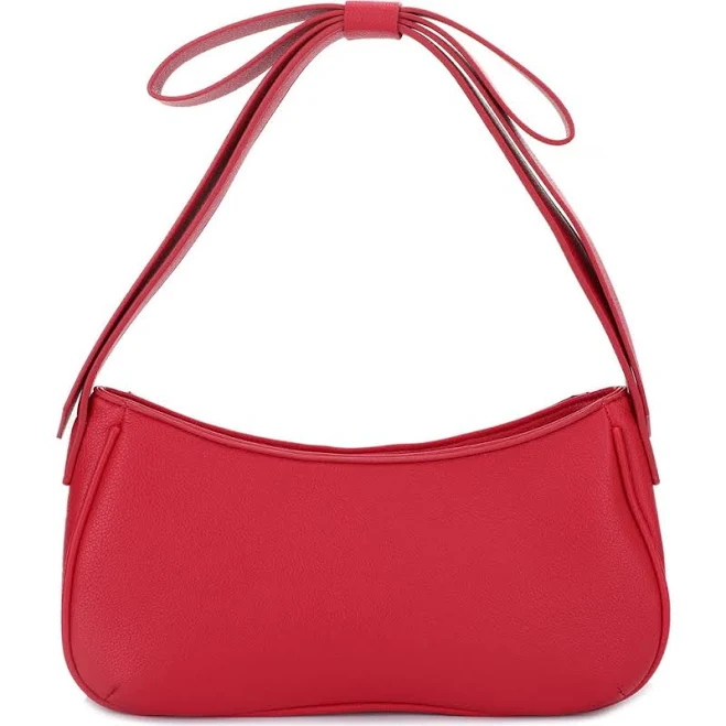 Mali + Lili Marissa Bow Recycled Vegan Leather Shoulder Bag
