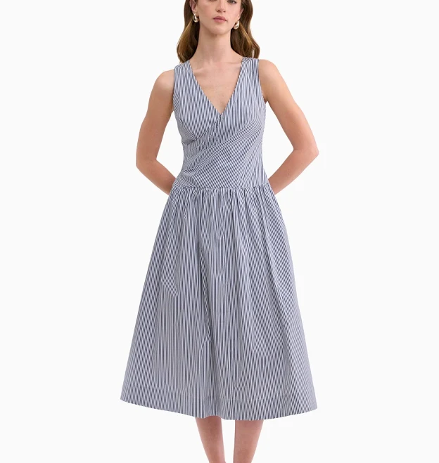 Rebecca Taylor Women's Joselene Poplin Wrap Dress