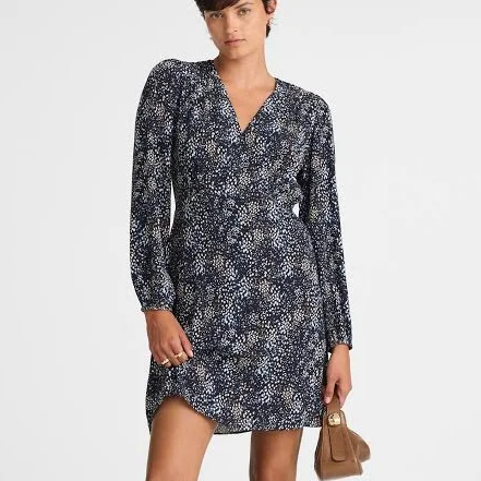 Madewell Women's Faux-Wrap Floral Midi Dress