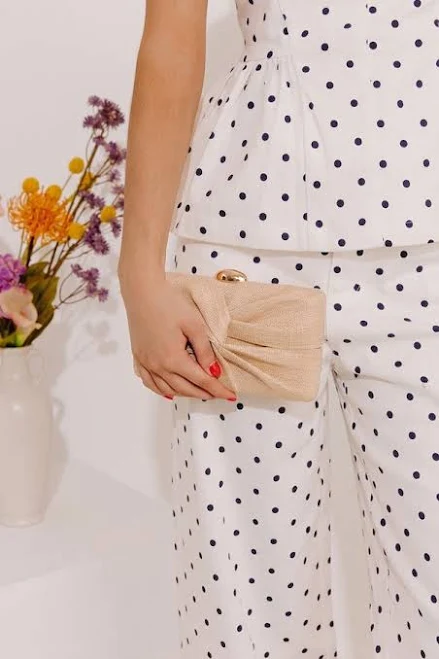 Serenity Raffia Woven Clutch