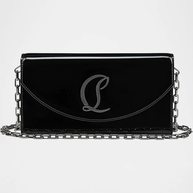 Christian Louboutin Womens Loubi54 Patent Leather Clutch