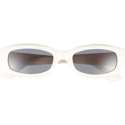 BP. Slim Rectangular Sunglasses in Ivory at Nordstrom