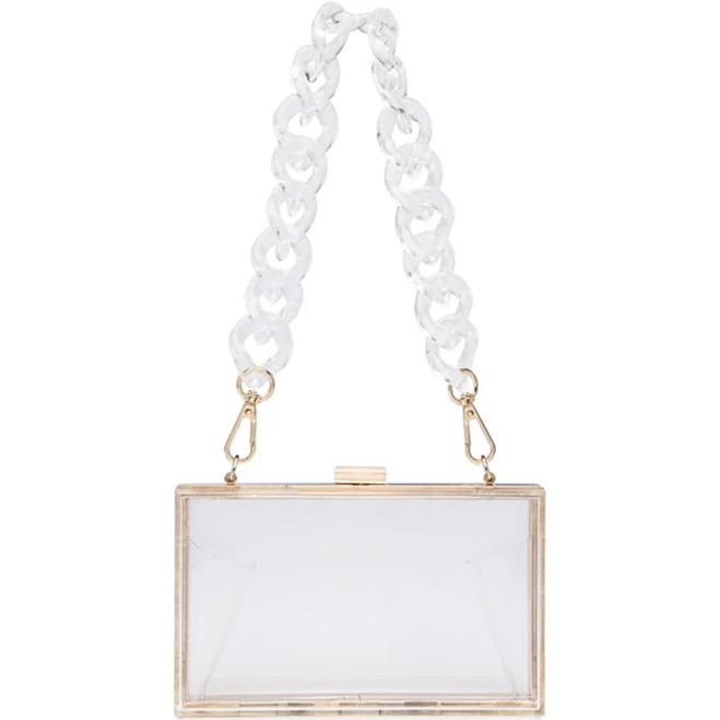 BABARONI Acrylic Chain Mini Tote Bag