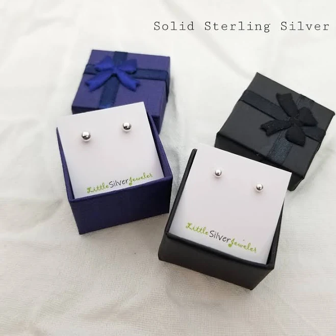 Sterling Silver Minimalist Stud Earrings
