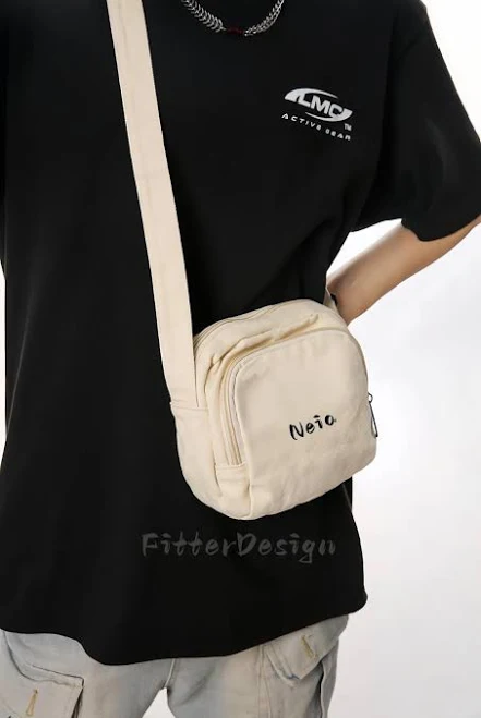 Vintage Boho Canvas Crossbody Phone Bag