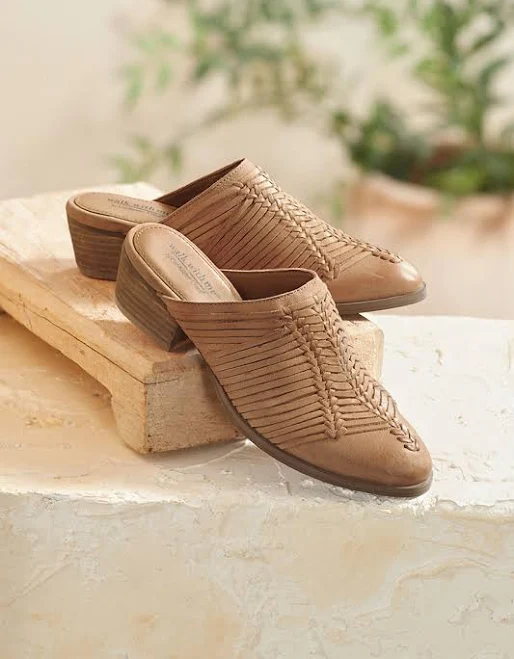 Walk with Me Amarillo Leather Mules
