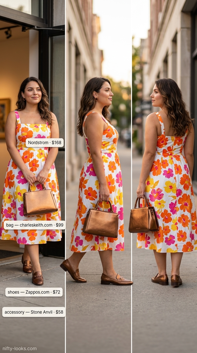 Summer A-Line Sleeveless Dresses 2026: Art Gallery Lunch Outfit Summer A-line sleeveless dresses 2026: Abstract print midi dress for art gallery lunch. Modern & confident.