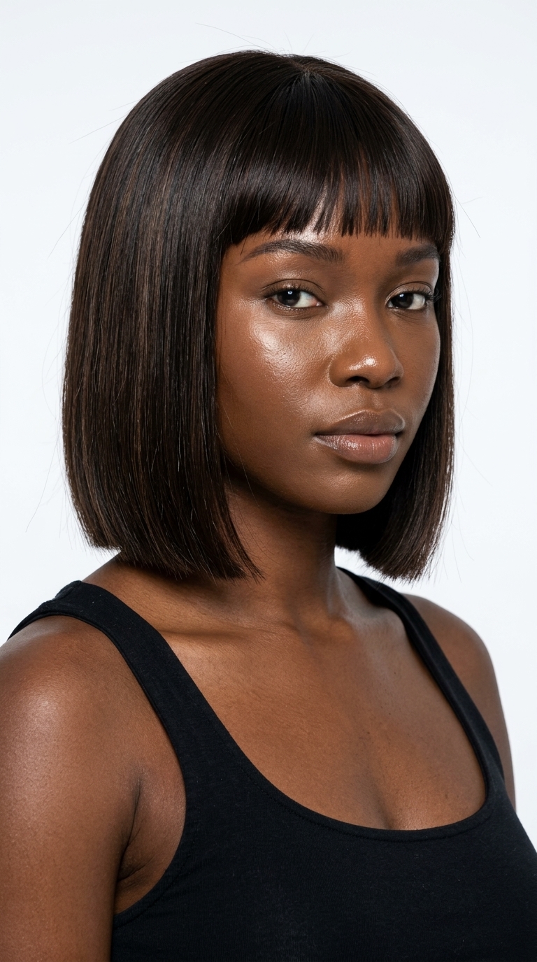 Expensive Espresso Micro-Bob with Micro-Bangs 2026 short expensive espresso micro-bob with blunt cut and micro-bangs for sophisticated events