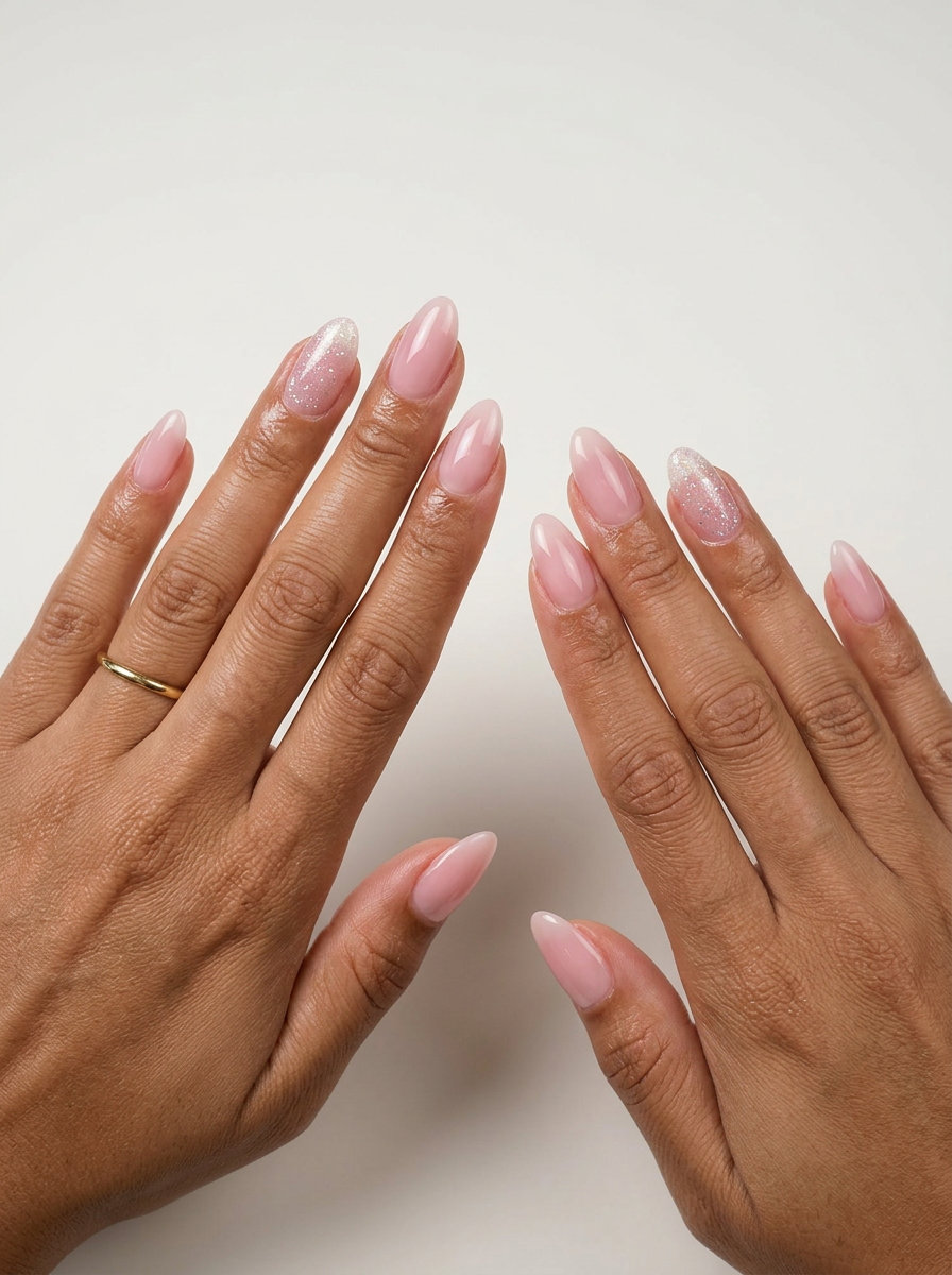 Milky Pink Jelly Accent Nails 2026 Milky Pink Jelly Accent nails: Sophisticated office or bridal style with subtle shimmer. Summer trends 2026.