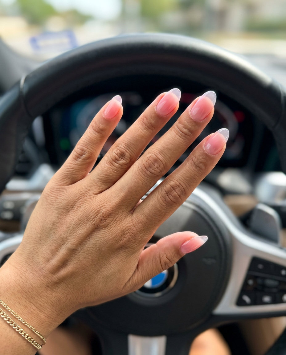 Sheer Peach Aura Gradient Nails 2026 Sheer Peach Aura Gradient nails: Romantic, ethereal look for date night or vacation. Summer trends 2026.