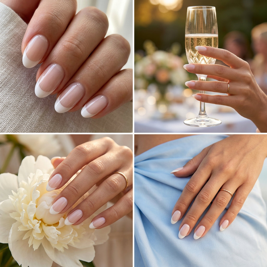 Sheer White Negative Space Almond Nails 2026 | Minimalist Chic Sheer White Negative Space Almond nails. June manicure ideas - summer trends 2026 for minimalist chic.