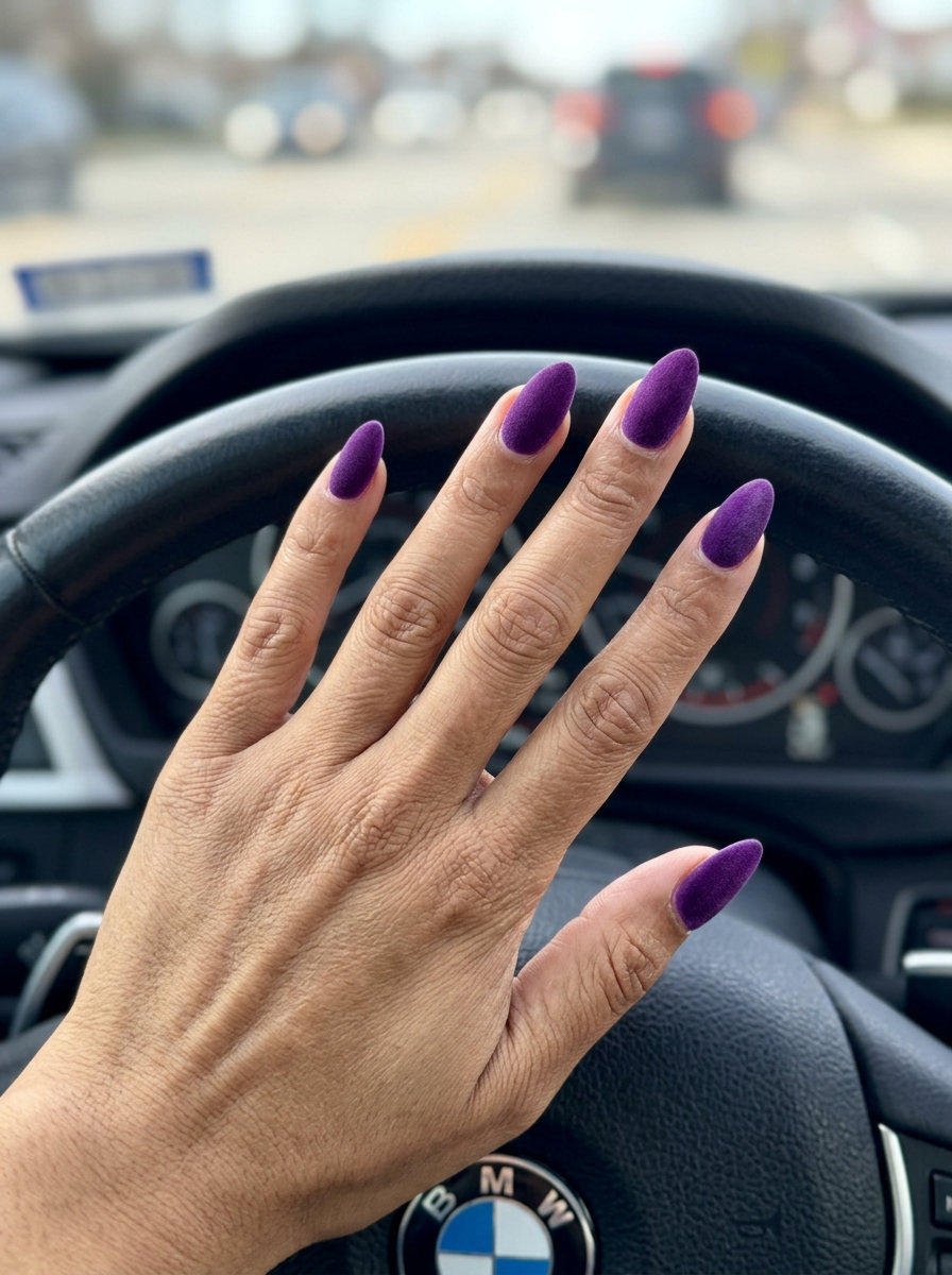Cobalt Blue Chrome Statement nails: edgy cobalt blue with silver chrome shift for summer trends 2026.