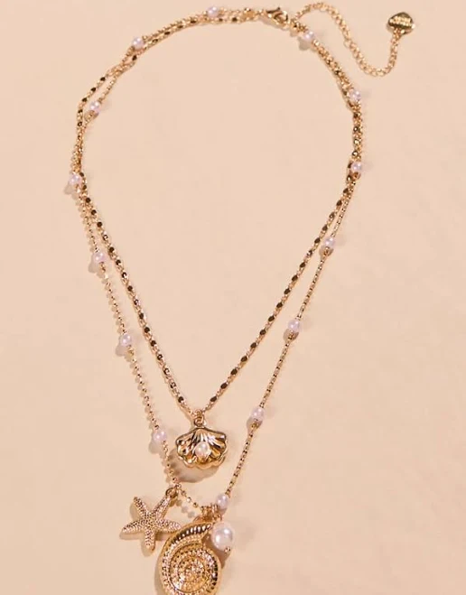 accessory Altar'd State Layered Pearl Shell Necklace Altar'd State $28