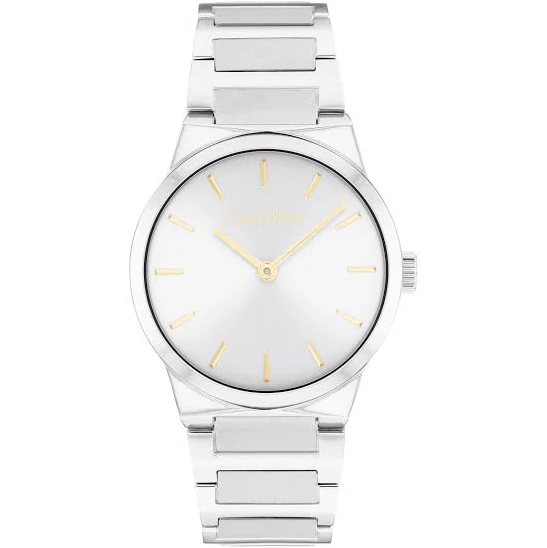 accessory Calvin Klein Women's Ck Linear Elegance Stainless Steel Bracelet Watch Movado Company Store $90.3