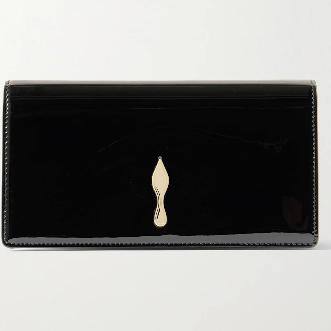 bag Christian Louboutin Bettina Patent Calf Leather Clutch NET-A-PORTER $1490