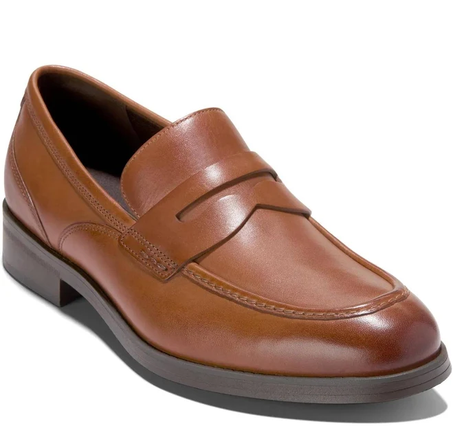 shoes Cole Haan Men's Newmark Grand Penny Round Toe Loafers DSW $139.99