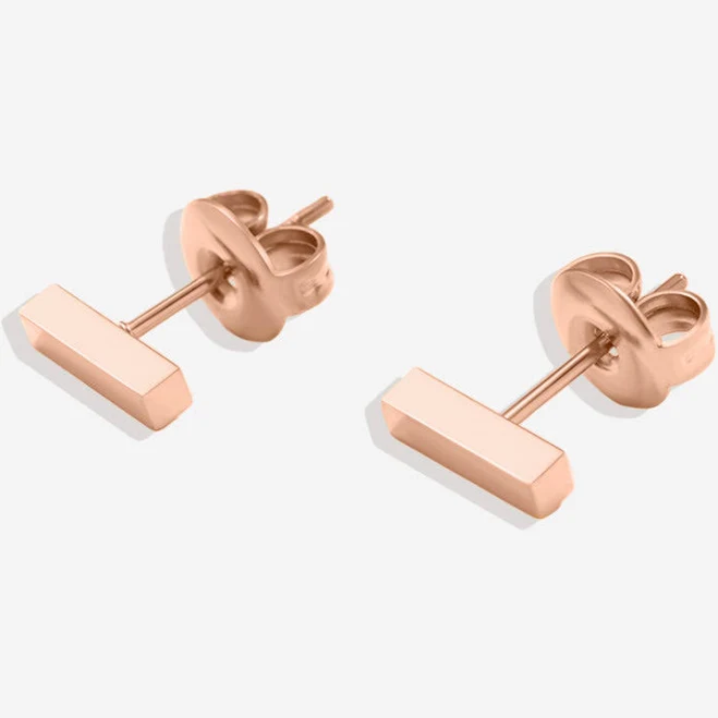 accessory Dainty Bar Stud Earrings Gold Inspirational Jewelry by Mint & Lily Mint & Lily $29