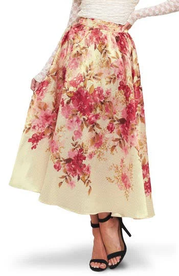 skirt Flying Tomato Floral Midi Skirt Nordstrom Rack $59.97