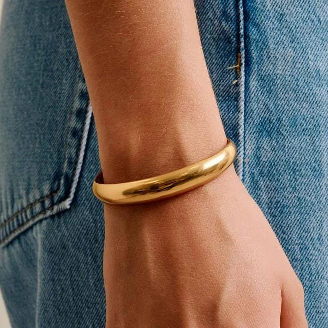 accessory Gold Bold Cuff Bracelet Etsy - Asterodea $52.1