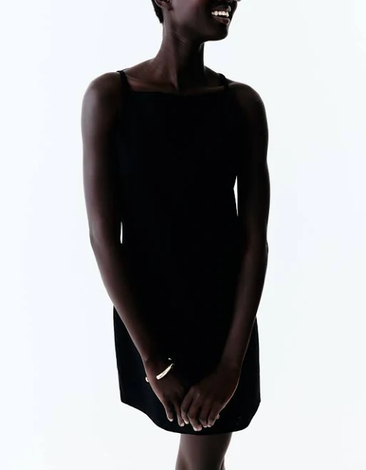 dress H&M Ladies Linen-Blend Strappy Dress H&M $39.99