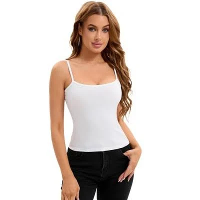 top Inspire Chic Women's Ribbed Spaghetti Strap Camisoles Target $13.75