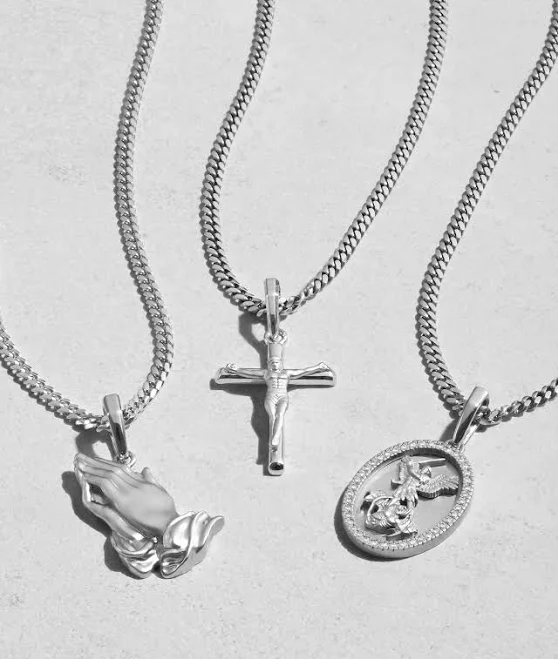 accessory JAXXON Men's Silver Crucifix Pendant Necklace Jaxxon $163