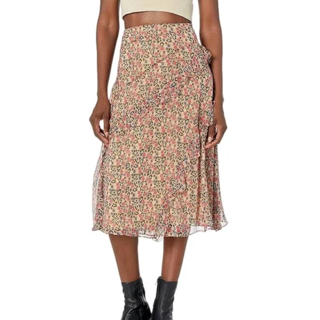 skirt Joie Silk Floral Midi Skirt Poshmark $50