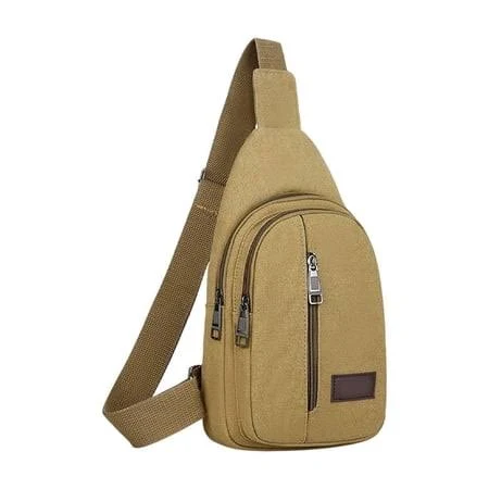 bag Khaki Khaki Mens Crossbody Bag 30X17X5Cm With Soft Canvas And Adjustable Strap For All Sizes, Adult Unisex, Size: 1XL Walmart - gan li $6.99