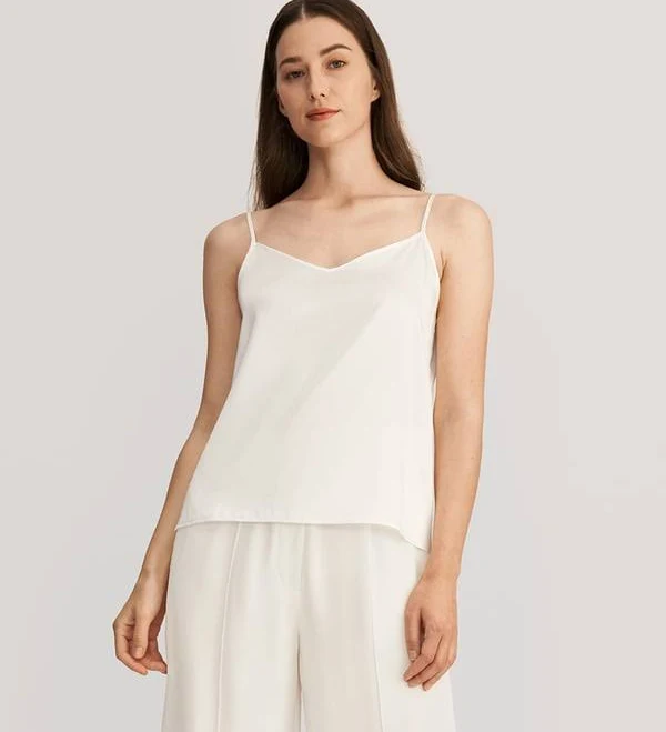 top Lilysilk Women's V Neck Front and Back Silk Camisole LilySilk $81