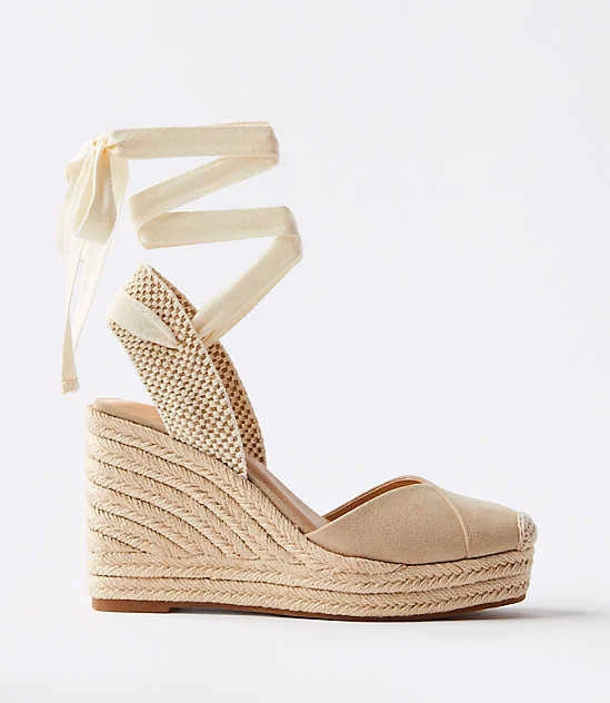 shoes Loft Women's Lace Up Espadrille Wedge LOFT $37.44