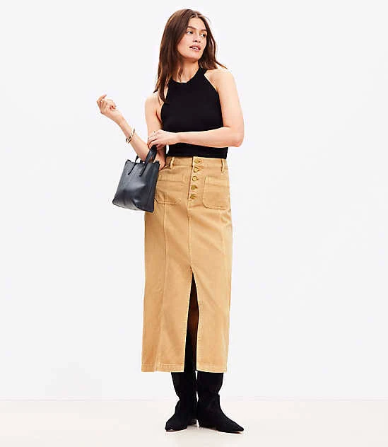 midi skirt Loft Women's Utility Pocket Midi Skirt LOFT $24.94