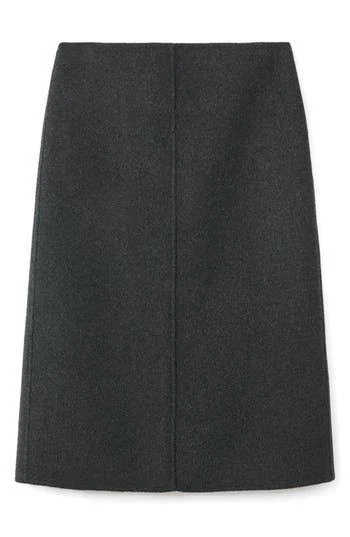 skirt MANGO Women's Wool Blend Midi Skirt with Slit Nordstrom Rack $109.97