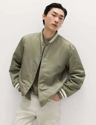 bomber jacket Marks & Spencer Satin Bomber Jacket Marks & Spencer - United States $119