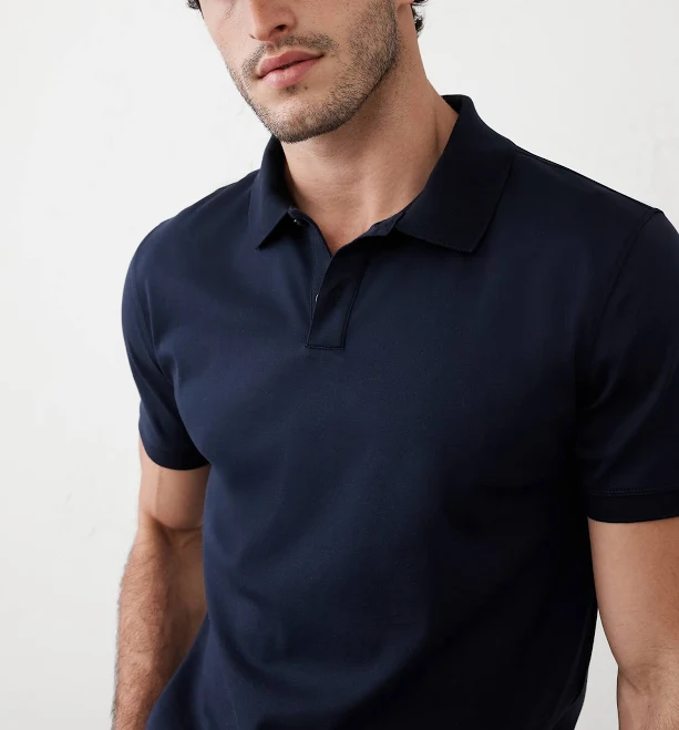 top Men's Luxe Touch Polo Banana Republic Factory $39