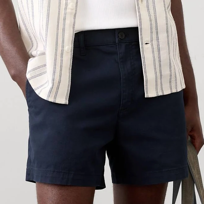 shorts Men's Slim-Fit 5" Summerweight Chino Shorts Banana Republic Factory $42