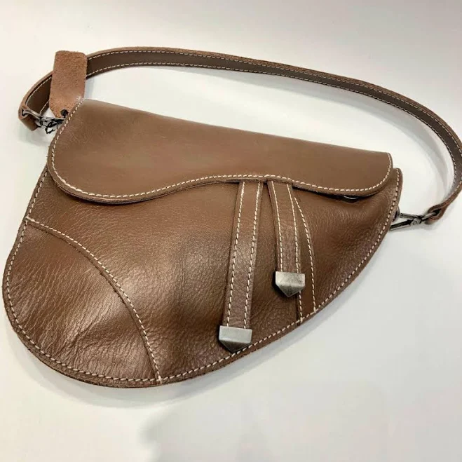 bag Retro Handcrafted Cowhide Leather Saddle Bag Alexel Crafts $82.46