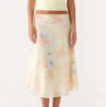 midi skirt Spring Meadow Valley Midi Skirt Peppermayo - US $40