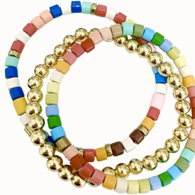 accessory Summer Nights Beaded Mixed Stack Bracelets Shop Style Your Senses $54