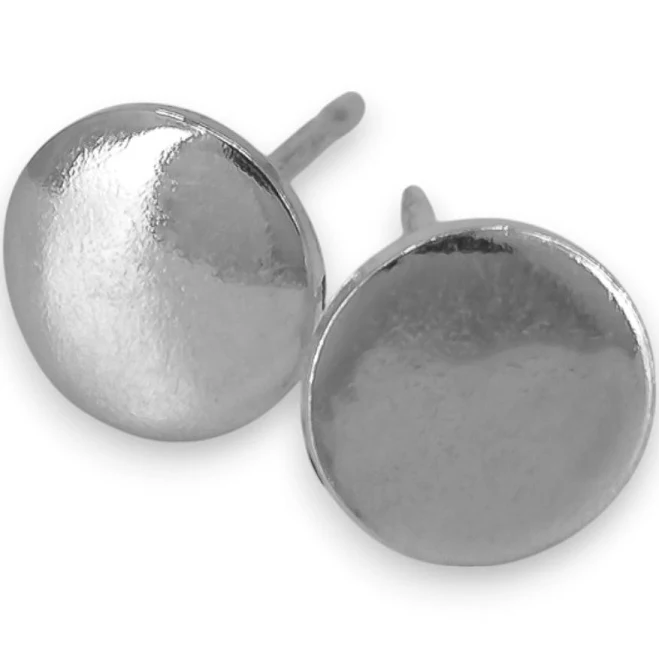 accessory Tiny Circle Sterling Silver Stud Earrings RuxiTirisi Designs $40