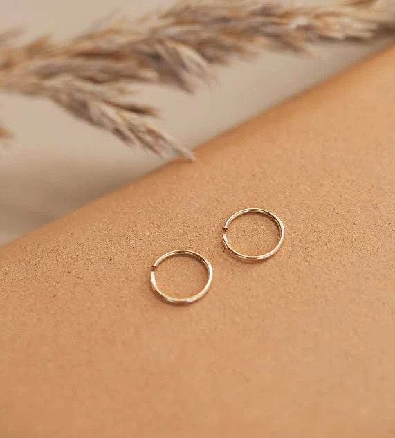 accessory Tiny Hoops 14kt Gold Fill Hello Adorn Hello Adorn $30