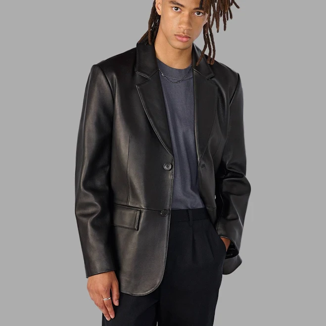leather jacket Wilsons Leather Dylan Genuine Leather Blazer Jacket Wilsons Leather $189